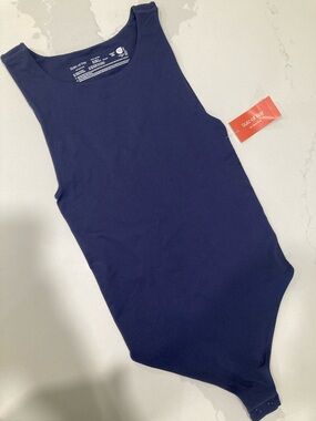 State of Day Blue Tank Bodysuit